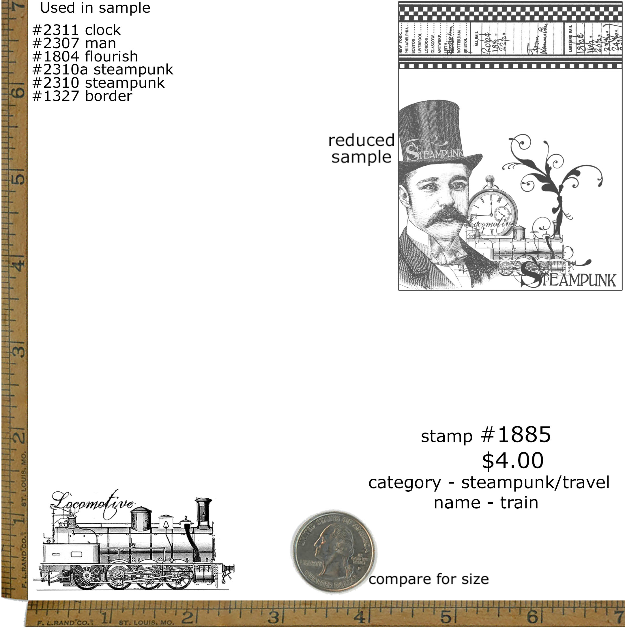 #1885 - Train - Steampunk/Travel